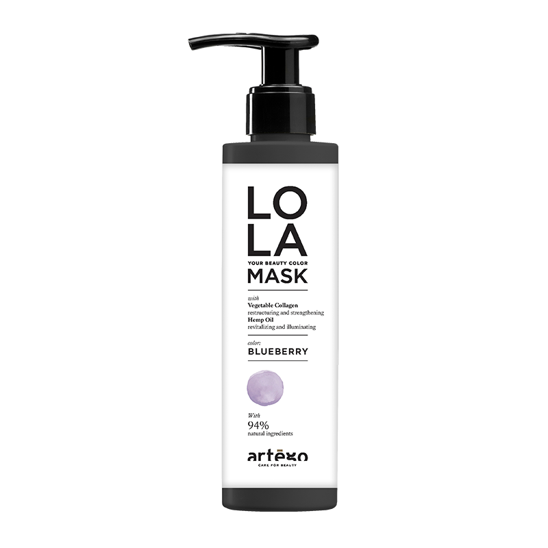 Mască nuanțatoare cu 94% ingrediente naturale Blueberry Lola Mask 200 ml