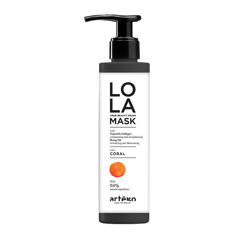 Tinting mask with 94% natural ingredients Coral Lola Mask 200 ml